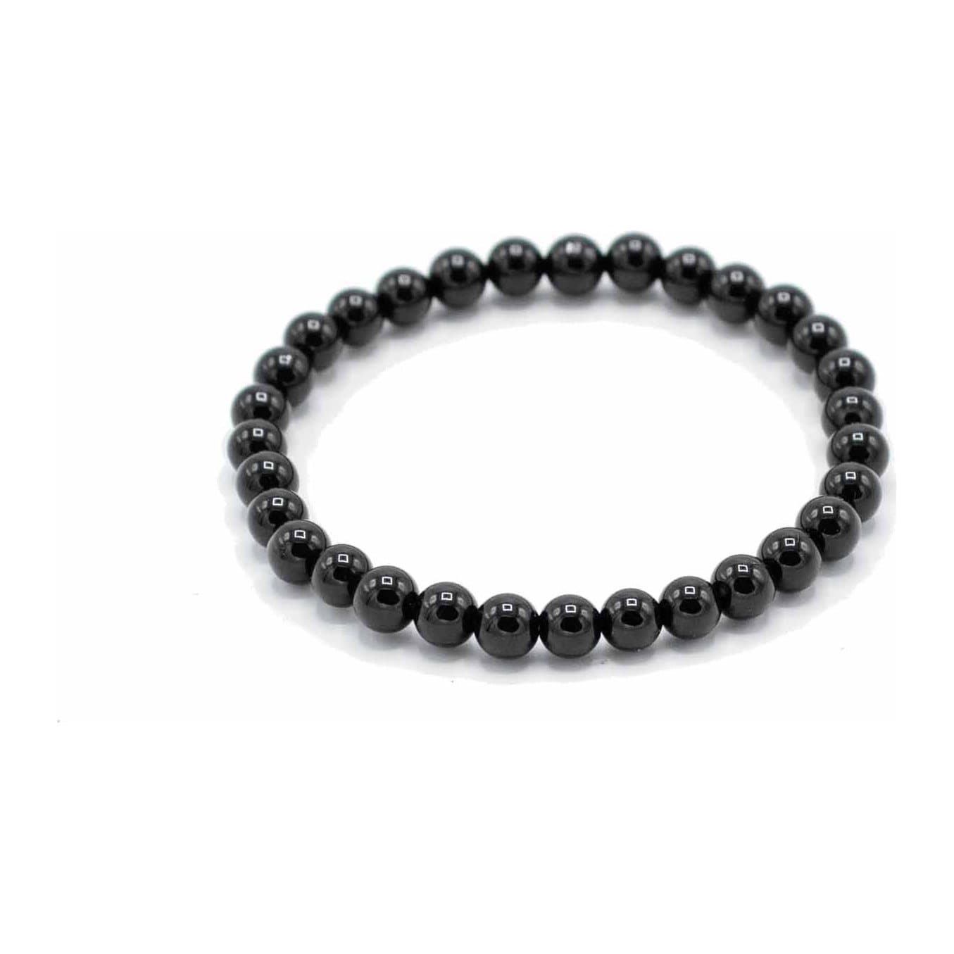 Black agate gemstone bracelet