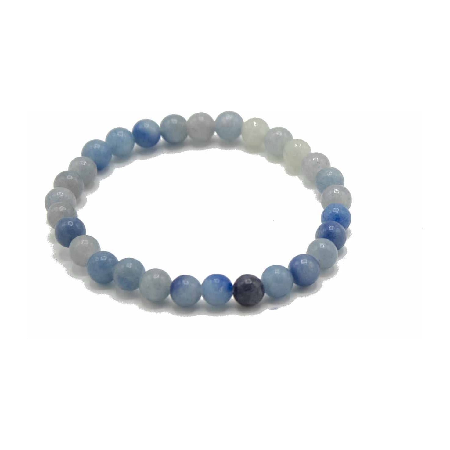 Blue lace agate gemstone bracelet