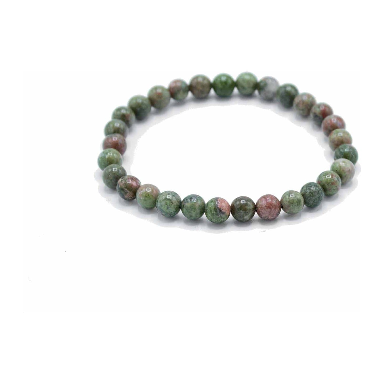 Green jasper gemstone bracelet with green jasper beads