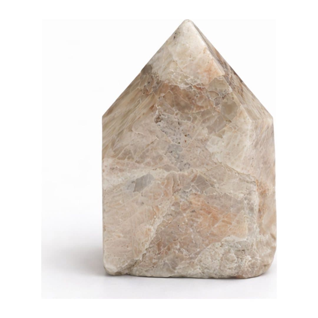 Matrix with tourmaline polished point showing its natural pattern and polished top