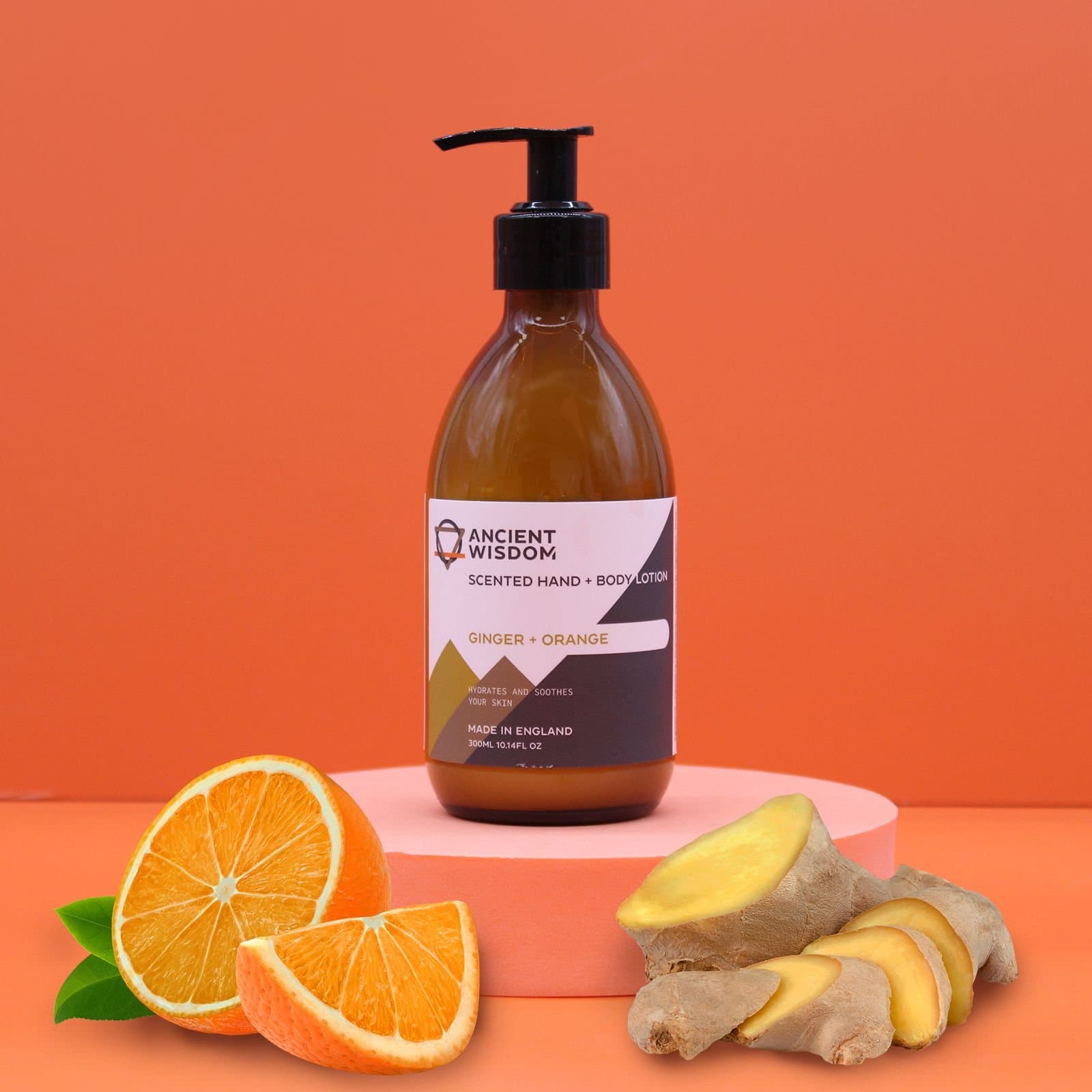 Ginger and orange hand and body lotion, 300 ml