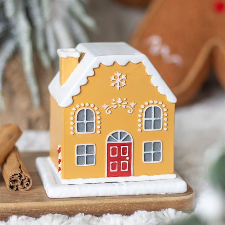 Gingerbread house incense cone holder