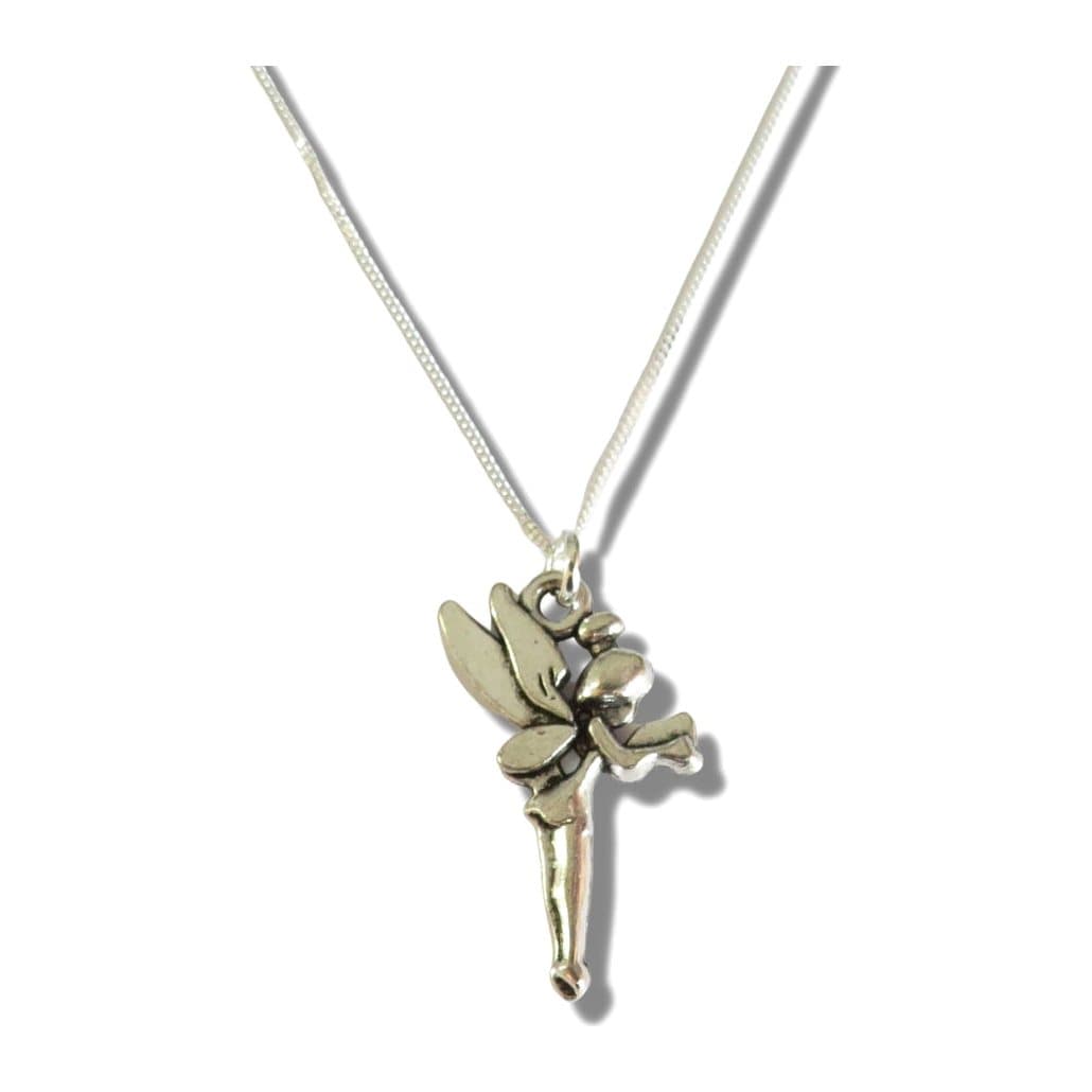 Girls fairy necklace with a fairy charm on a chain