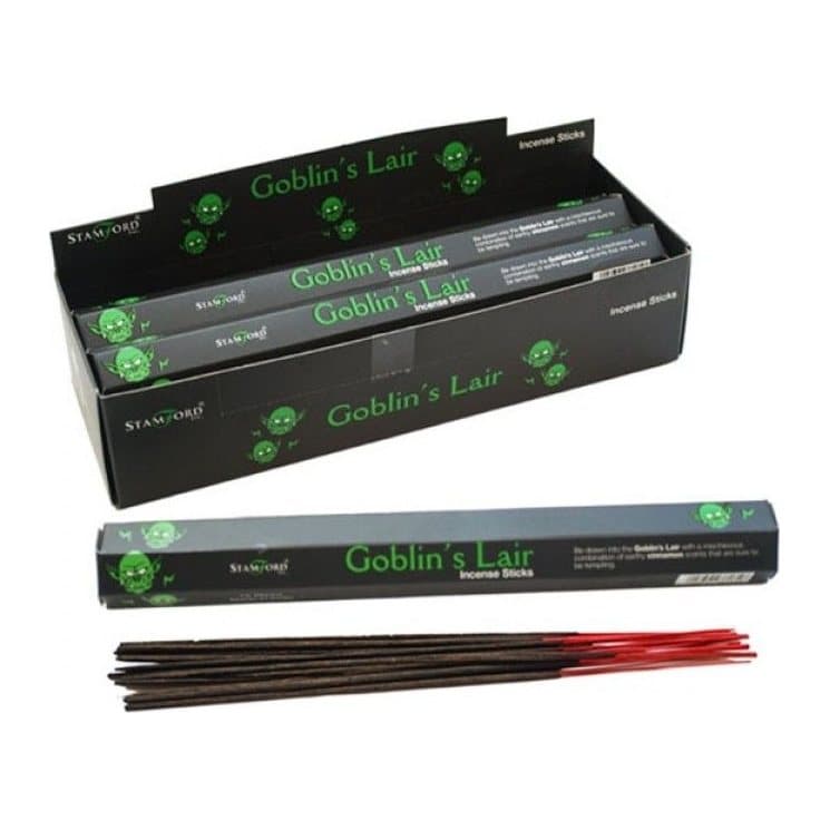 Goblin's Lair black incense sticks in a pack of 2