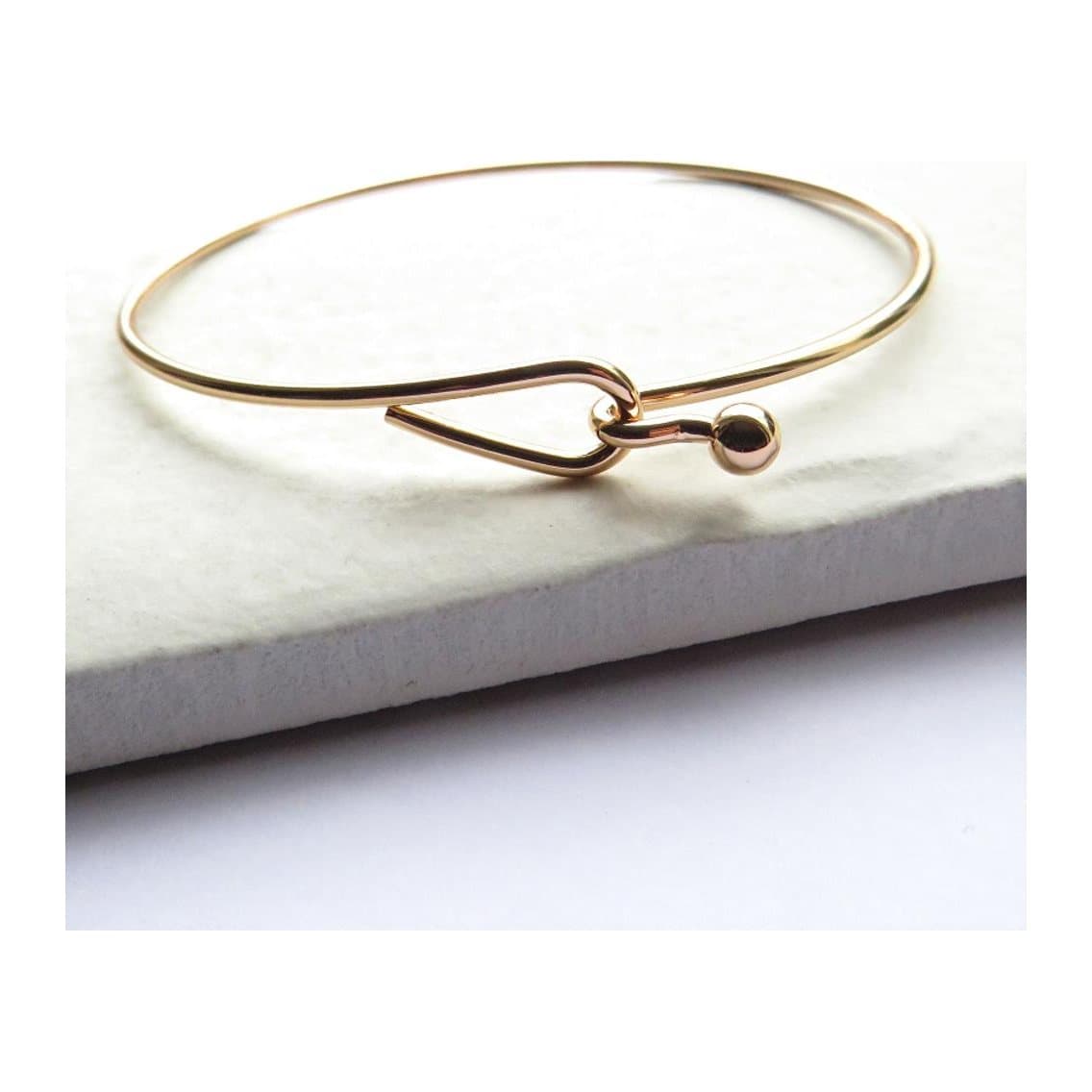 Gold plated hoop bangle
