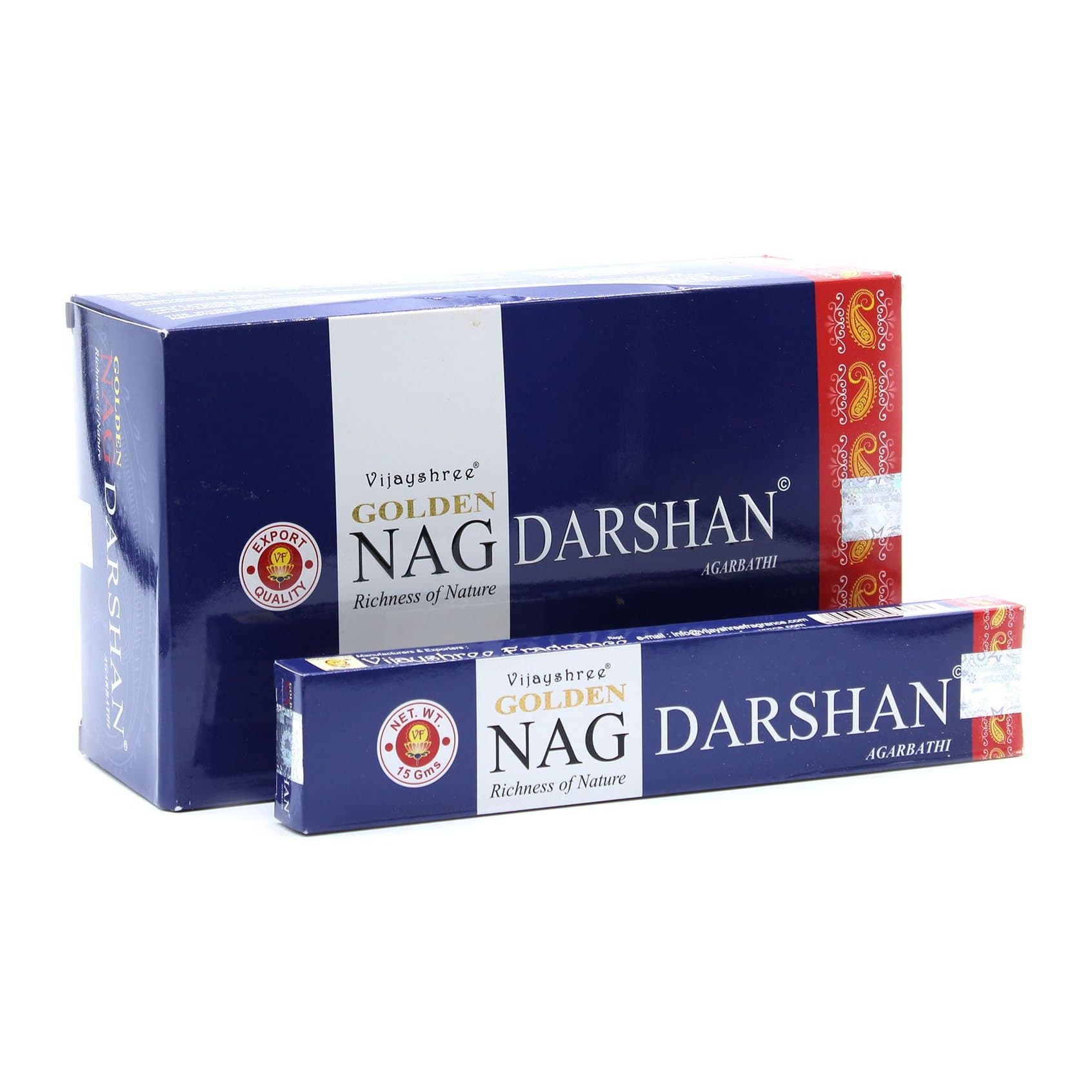 Golden Nag Darshan incense, pack of 2