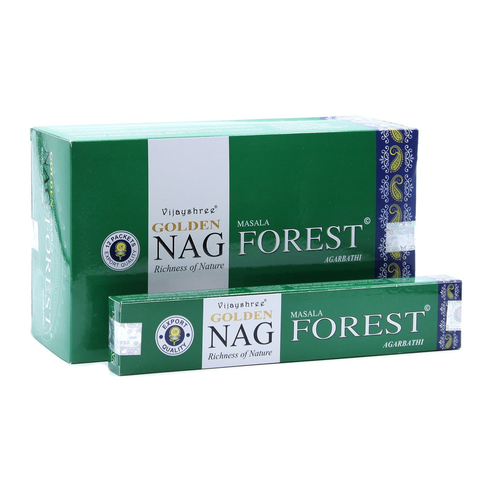 Golden Nag Forest Incense, pack of two