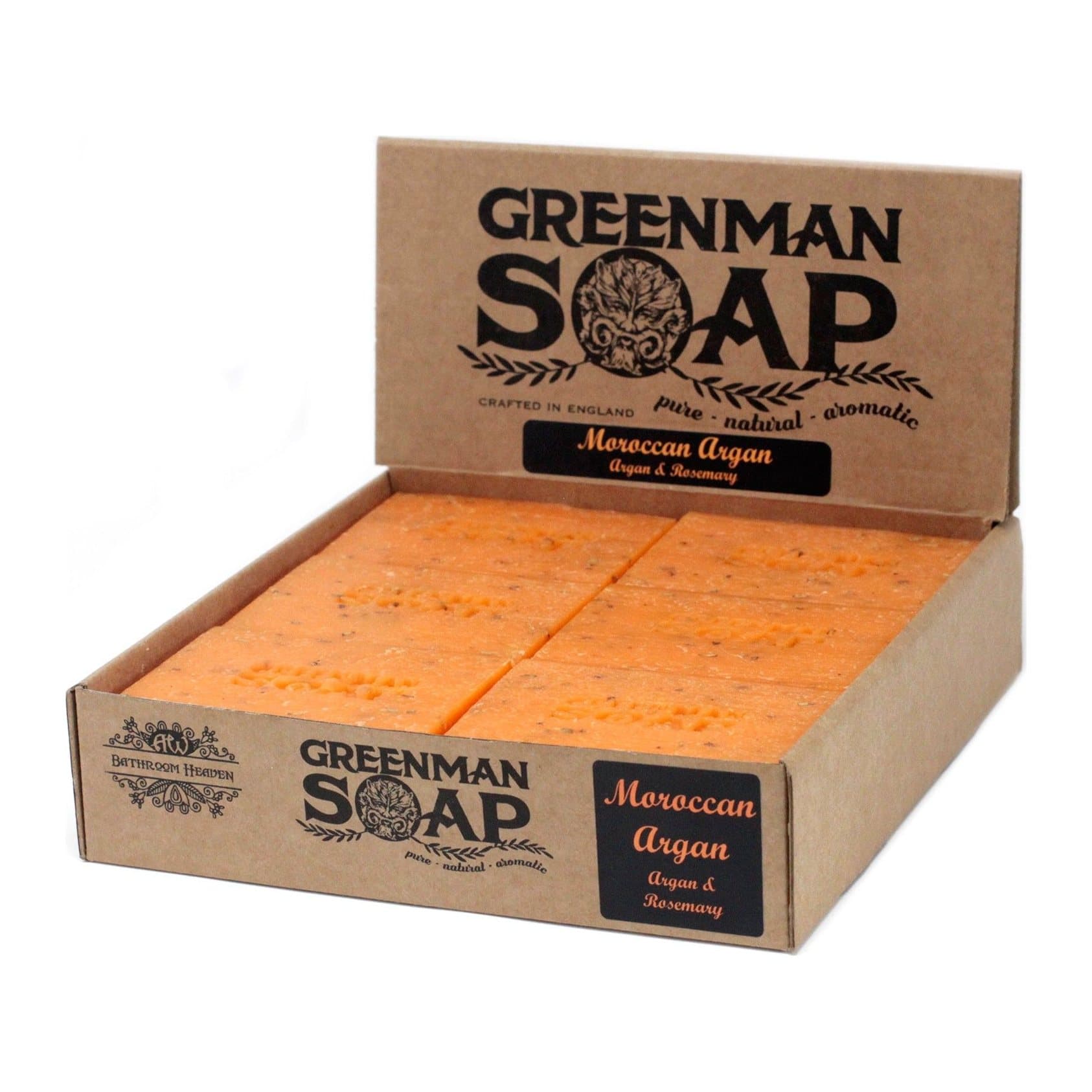 Moroccan argan and rosemary soap slices, pack of 2