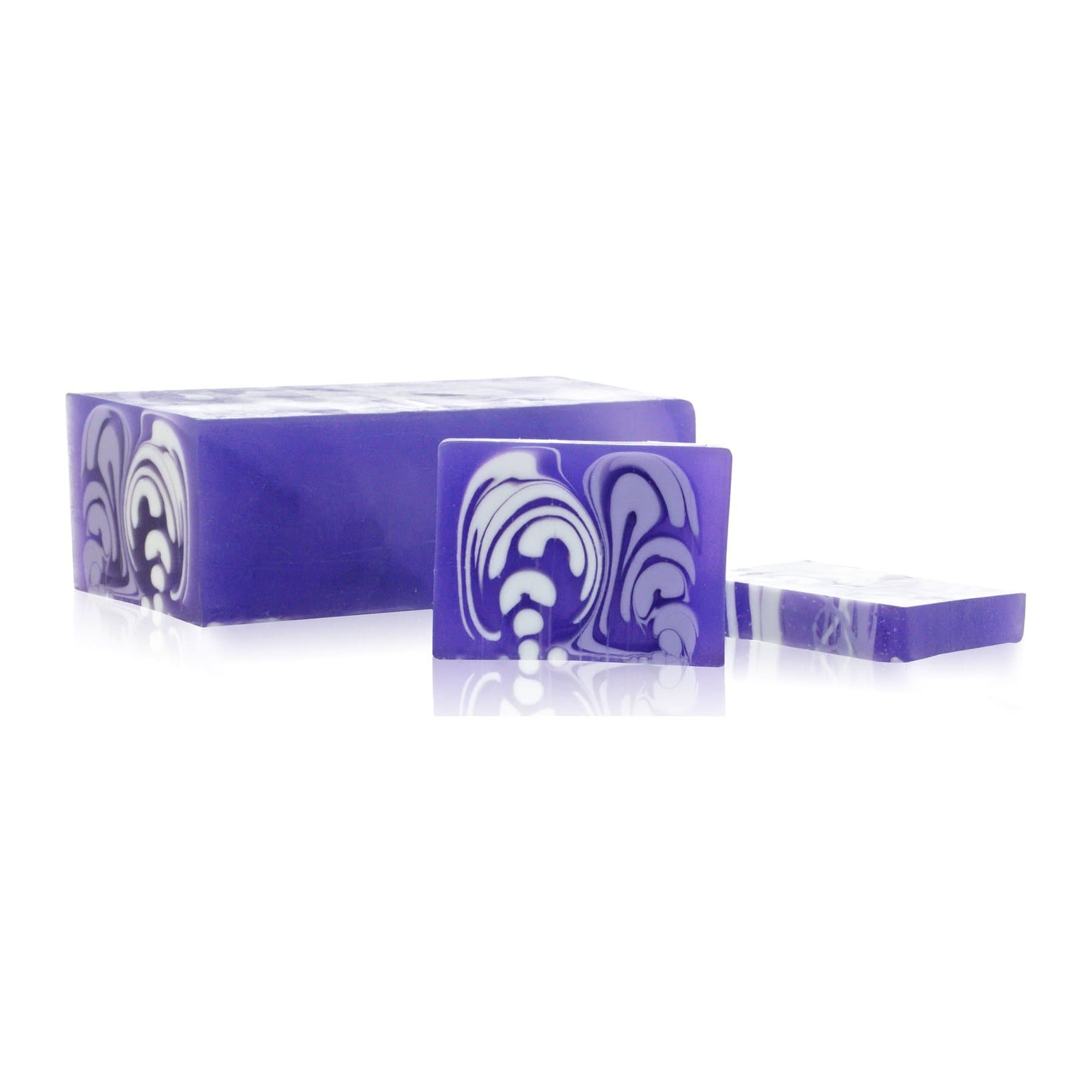 Two lavender soap slices, 100 g each