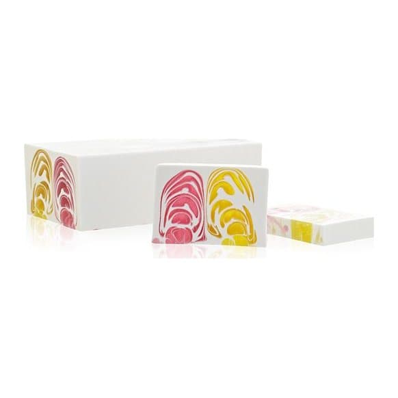Orchid soap slices in a pack of two