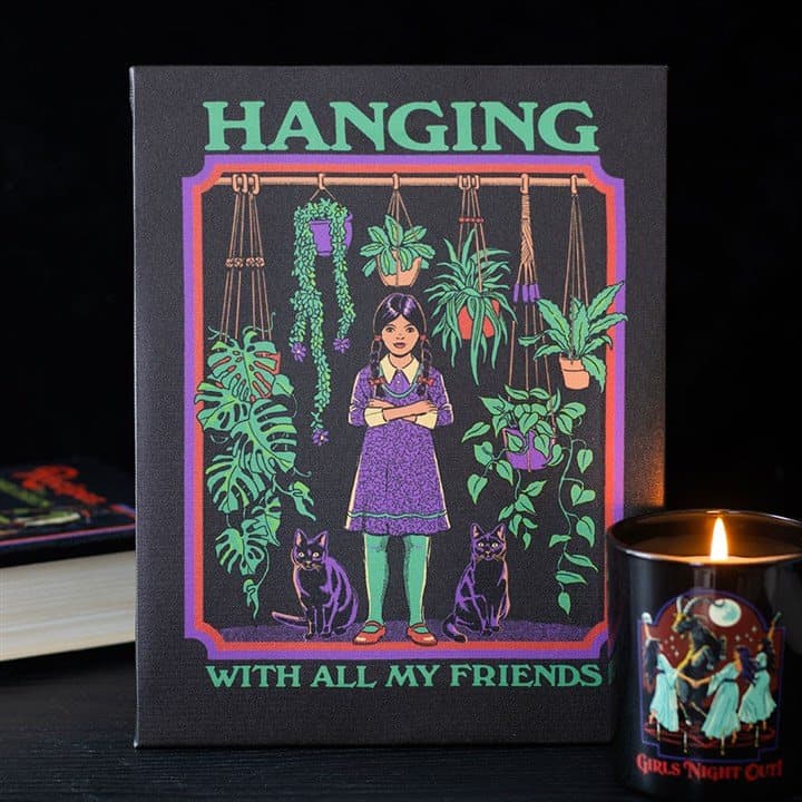 Hanging With All My Friends canvas plaque by Steven Rhodes