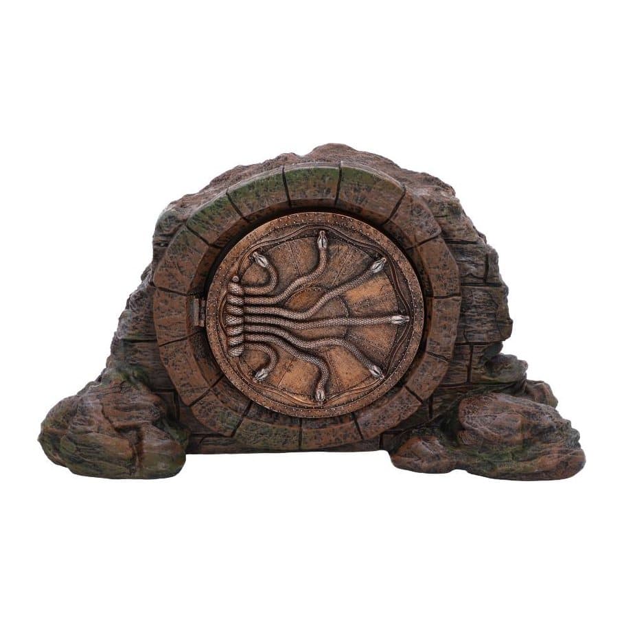 Harry Potter Chamber of Secrets storage box with carved snakes at the entrance