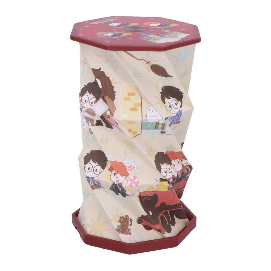Harry Potter foldable LED lamp with chibi artwork of Harry, Ron and Hermione