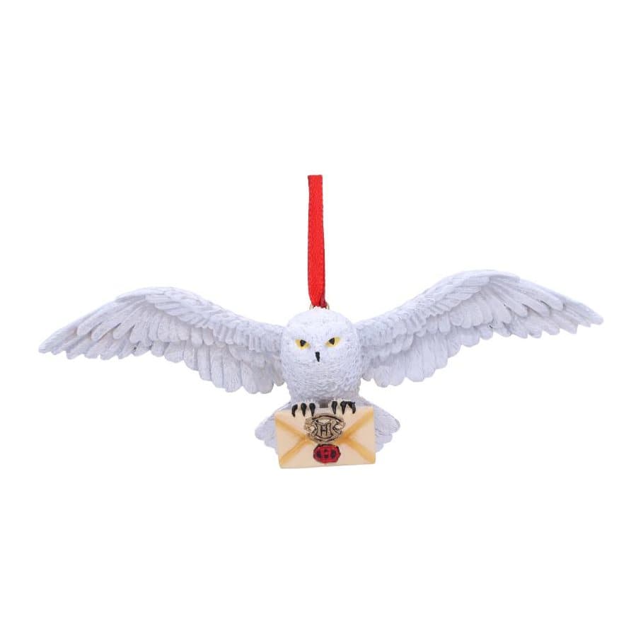 Harry Potter Hedwig snowy owl hanging ornament in resin