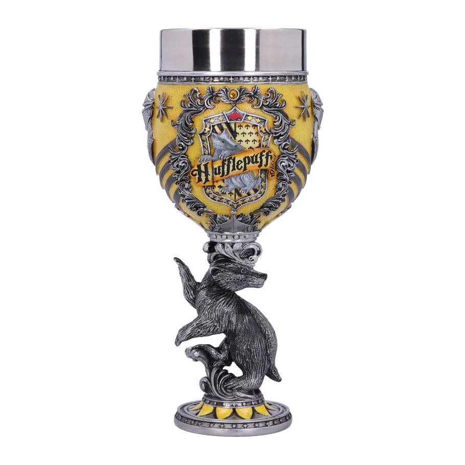 Hufflepuff collectable goblet in yellow and black house colours