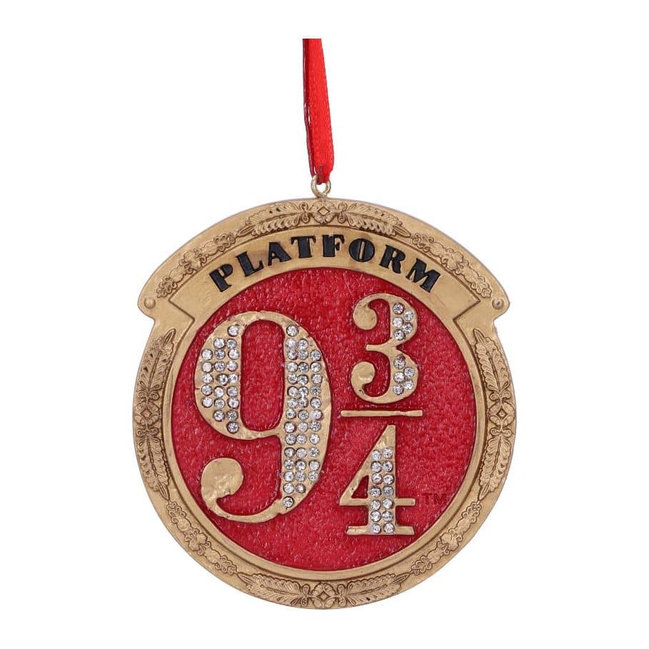 Resin Harry Potter Platform Nine and Three-Quarters hanging ornament sign