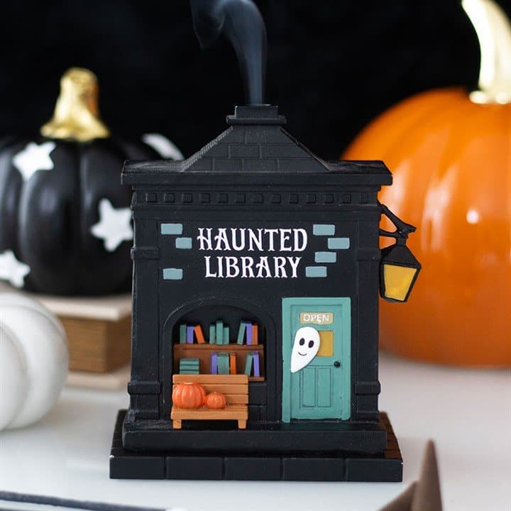 Haunted Library incense cone holder