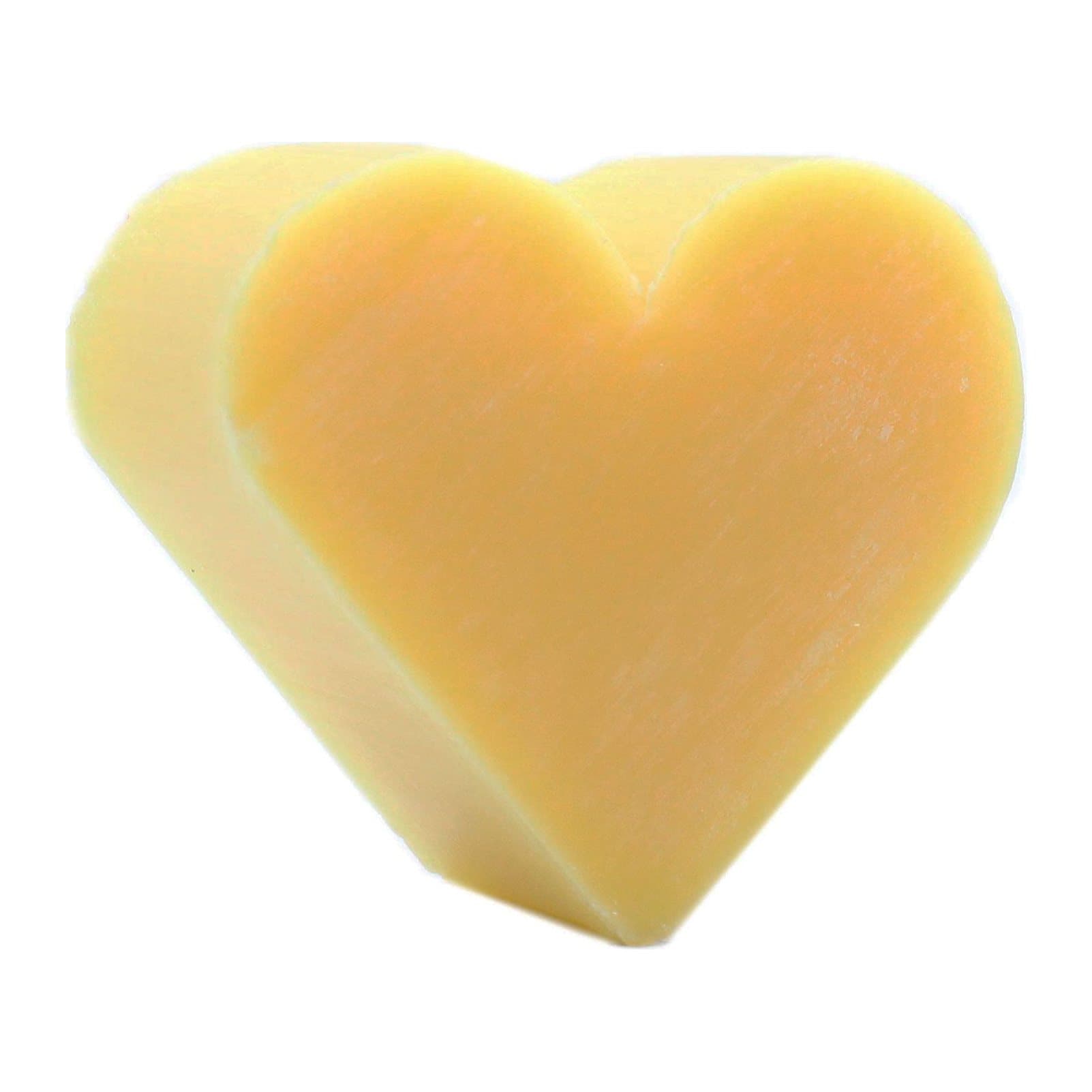 Pack of heart shaped grapefruit guest soaps