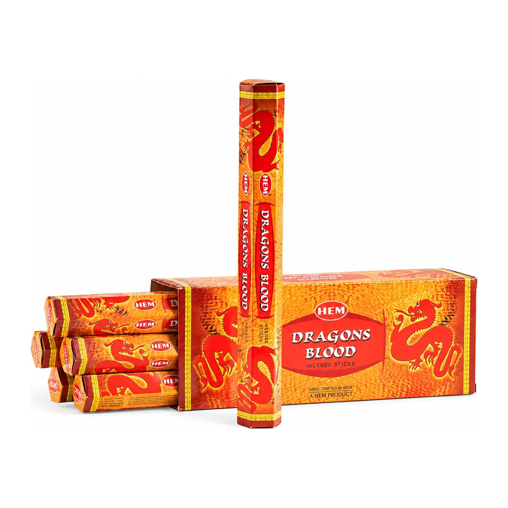 HEM Dragon's Blood hexagonal incense sticks pack