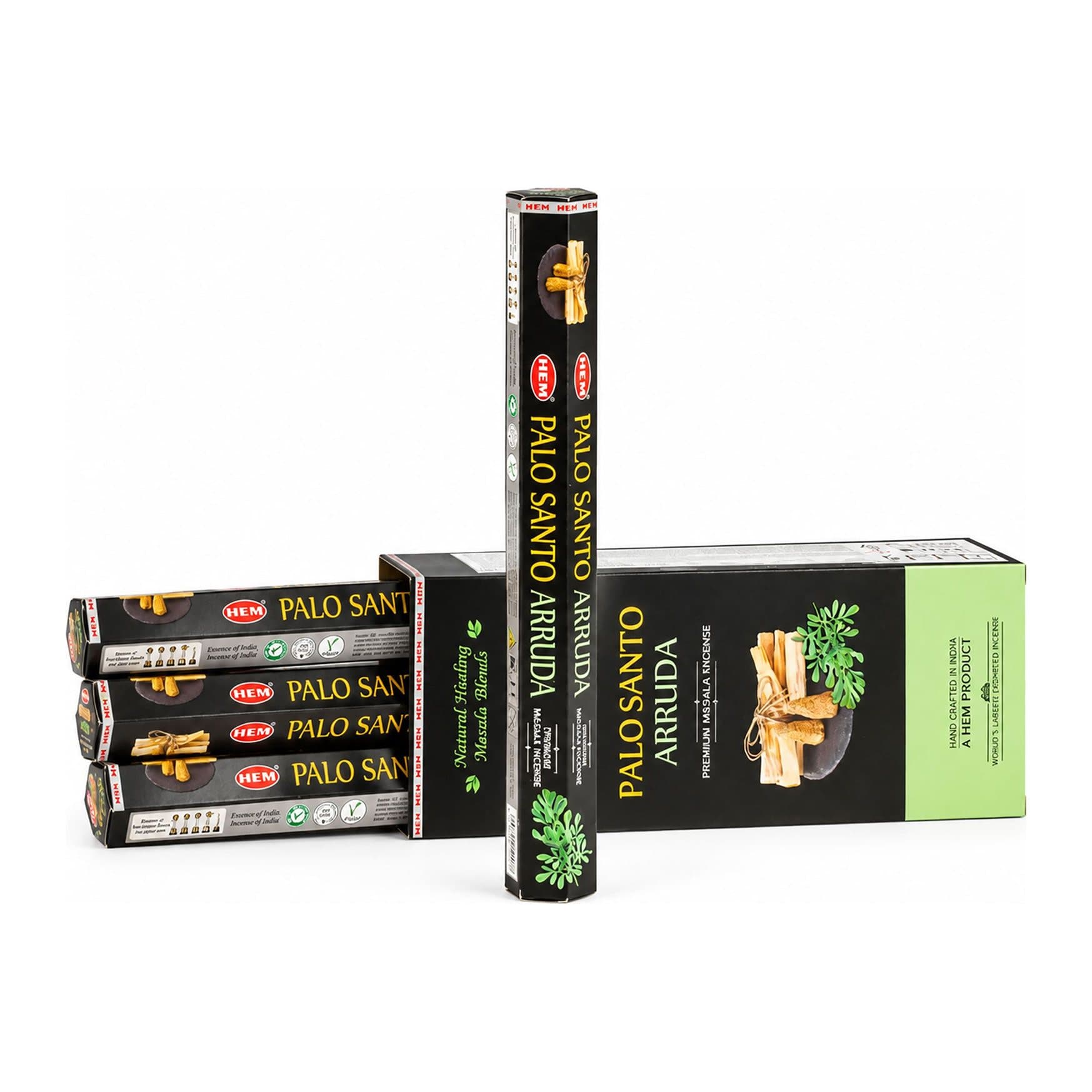 Hexagonal Palo Santo Masala Arruda incense pack