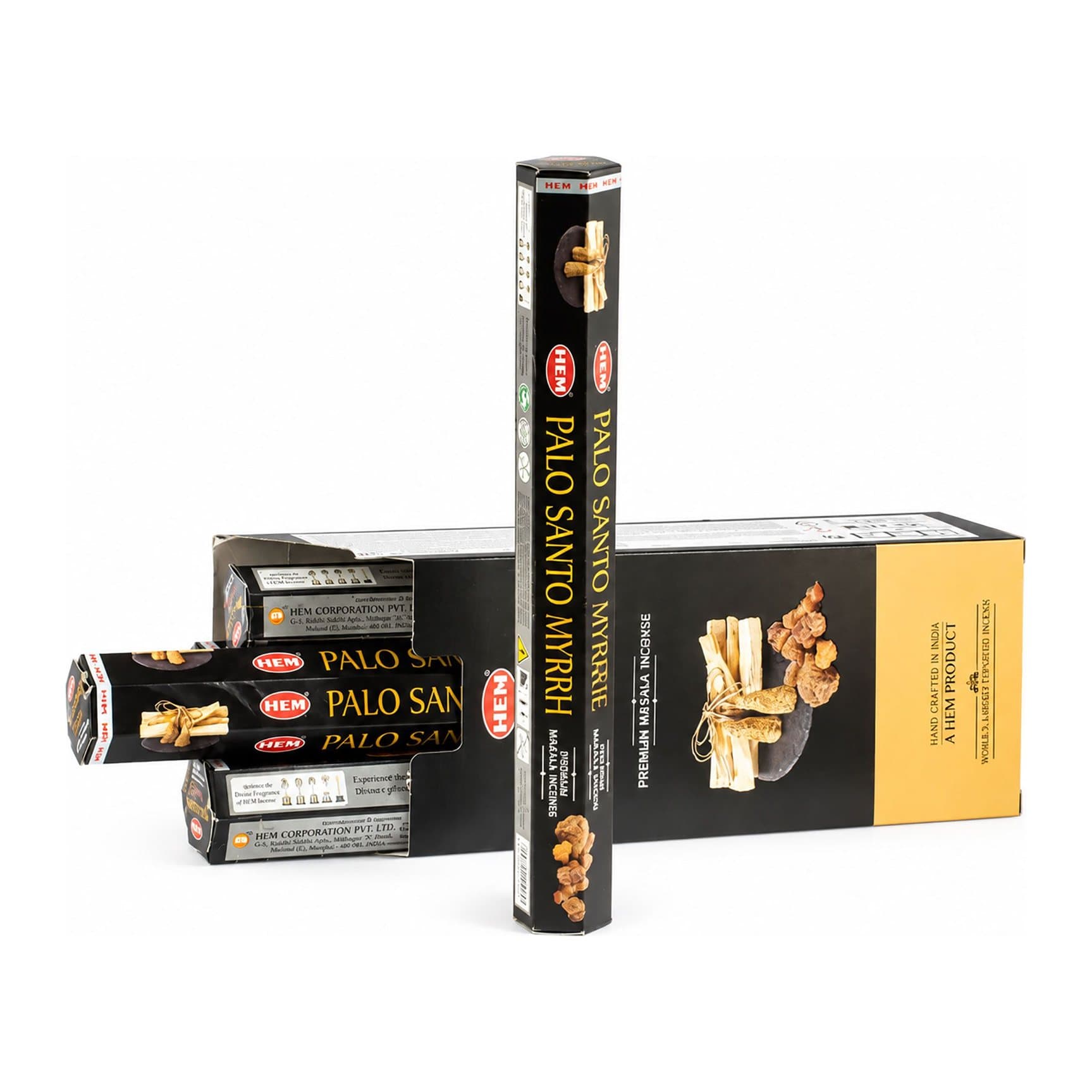 Palo santo masala myrrh hexagonal incense sticks, Pack of 3