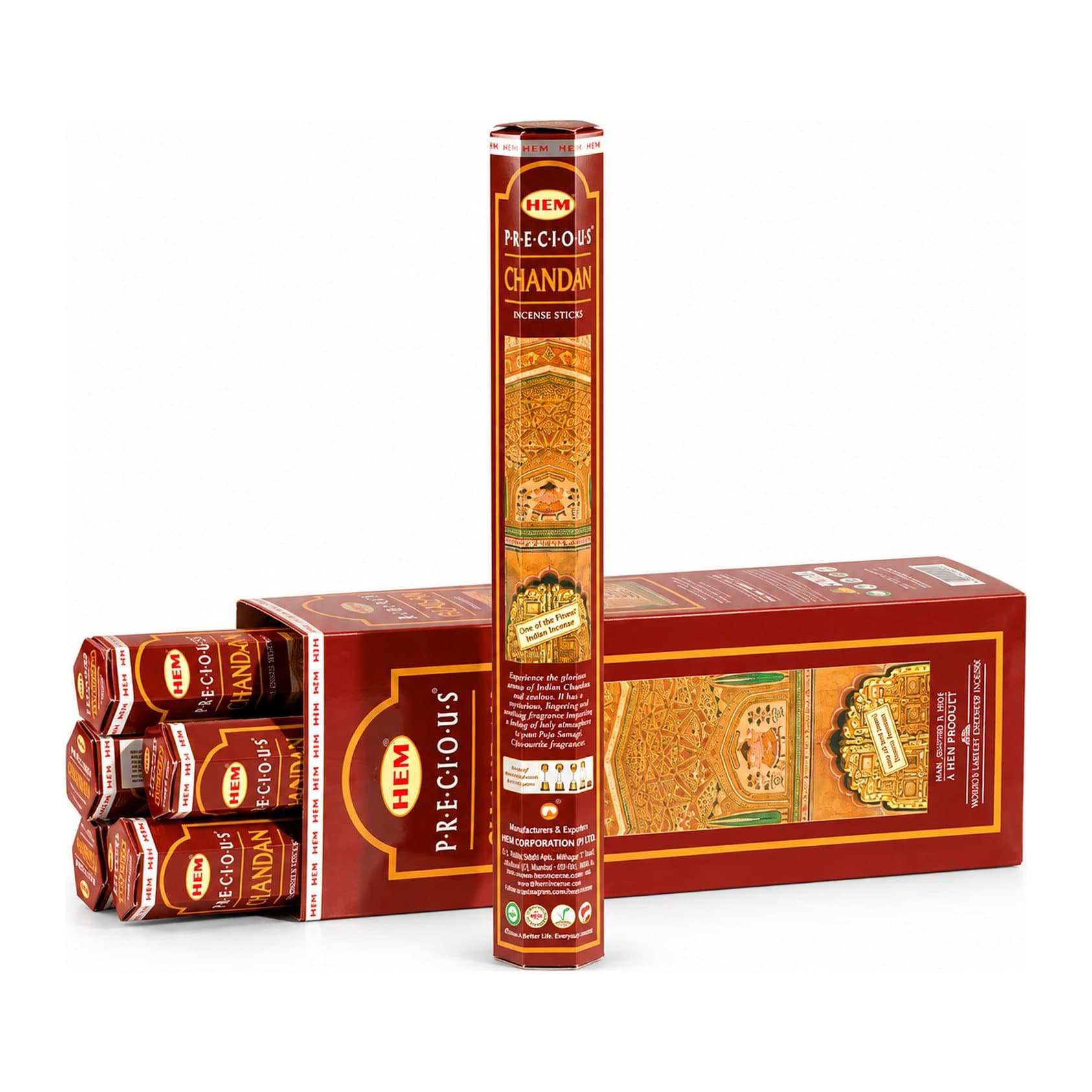 HEM Precious Chandan hexagonal incense sticks pack
