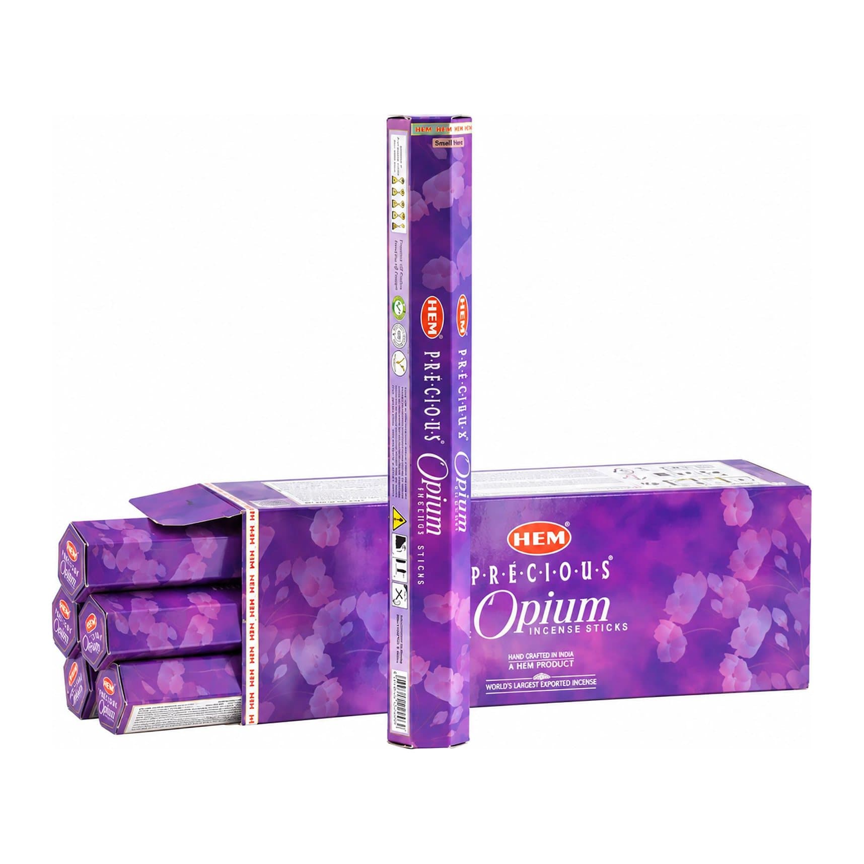 HEM Precious Opium hexagonal incense sticks, pack of 3