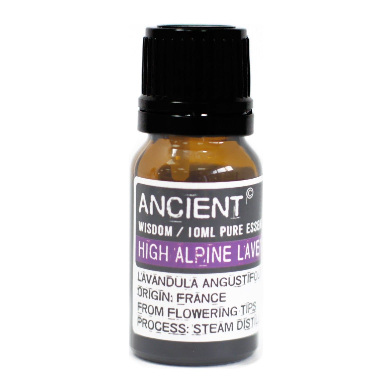 High Alpine Lavender essential oil in 10 ml and 50 ml sizes