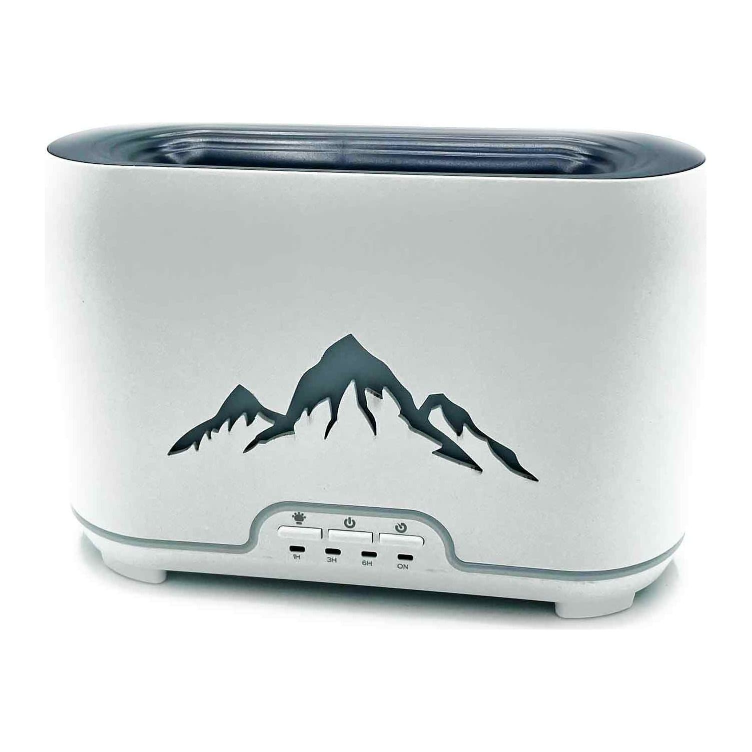 Flame-effect aroma diffuser with a remote