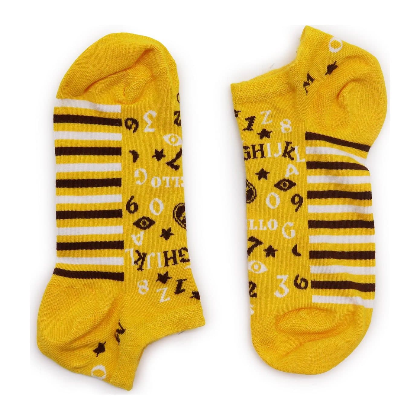 Low-cut Ouija Board design bamboo socks