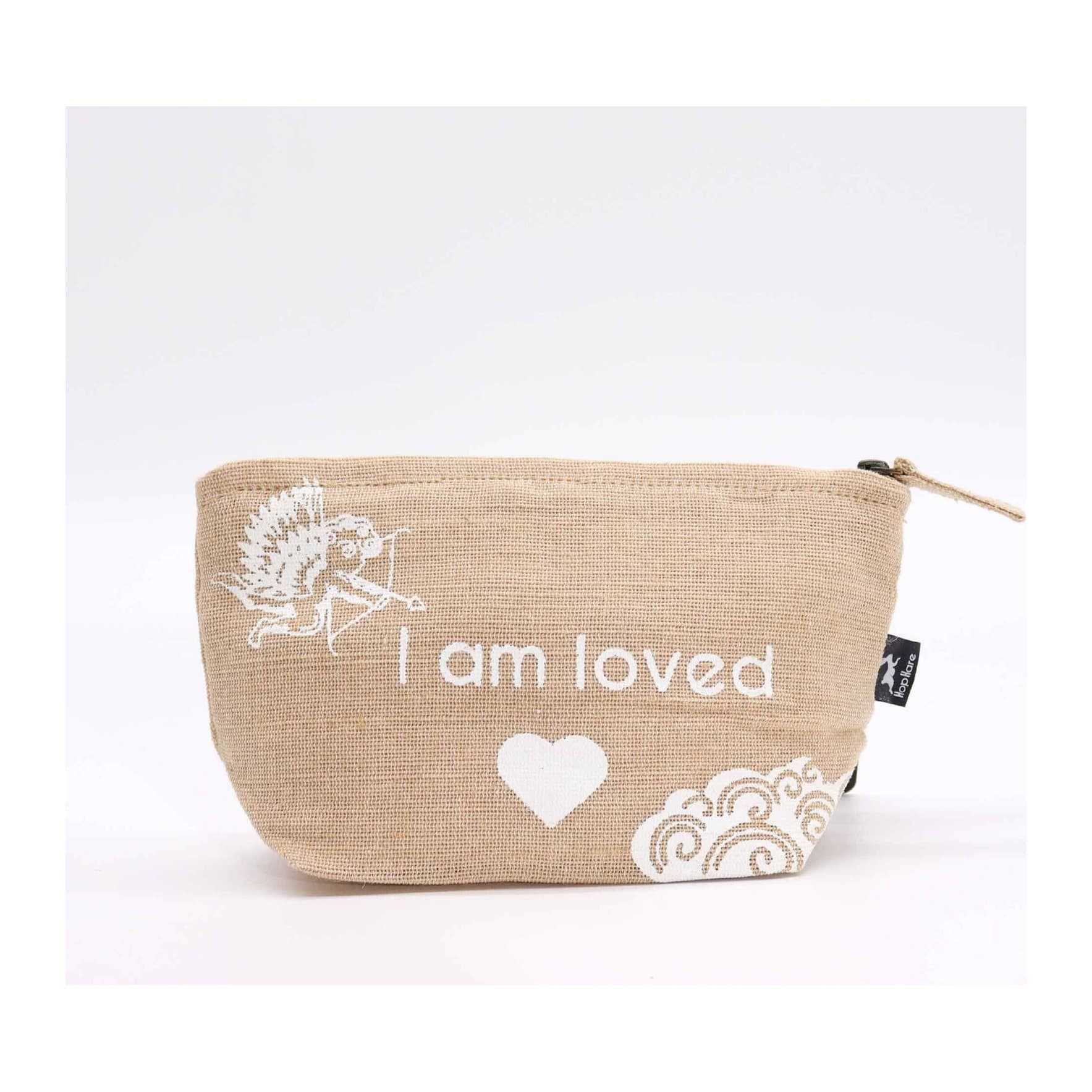 Hop Hare I am Loved jute pouch