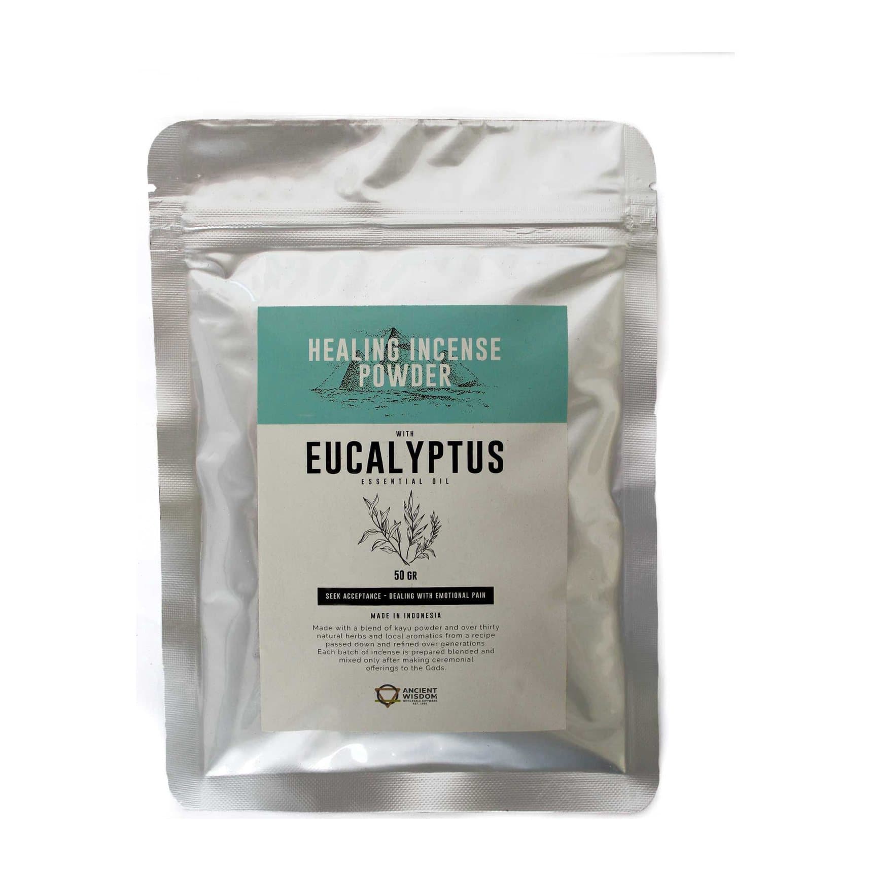 Eucalyptus incense powder, pack of two