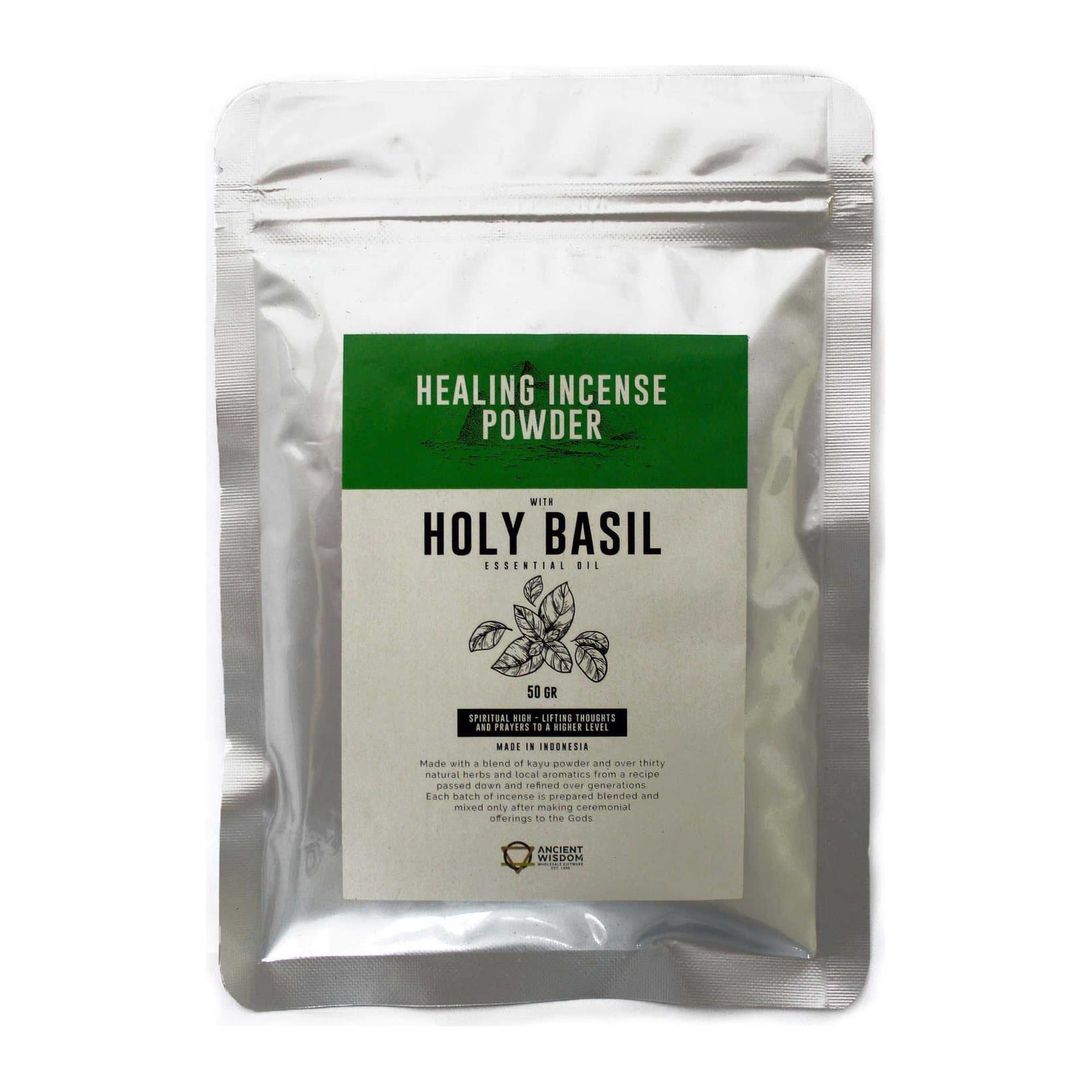 Holy Basil incense powder, a pack of 2 with 50 g each