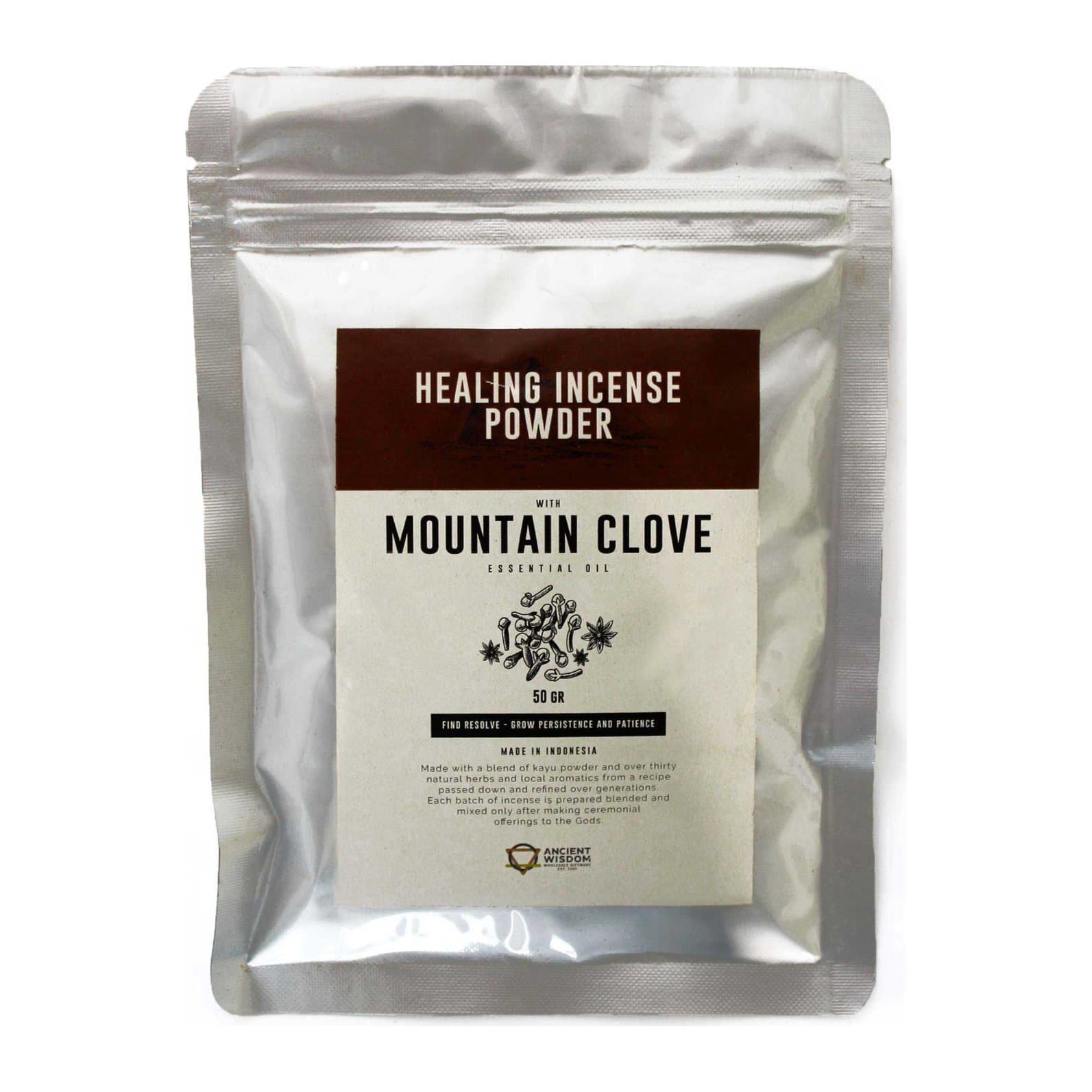 Mountain Clove incense powder, two 50 g packs