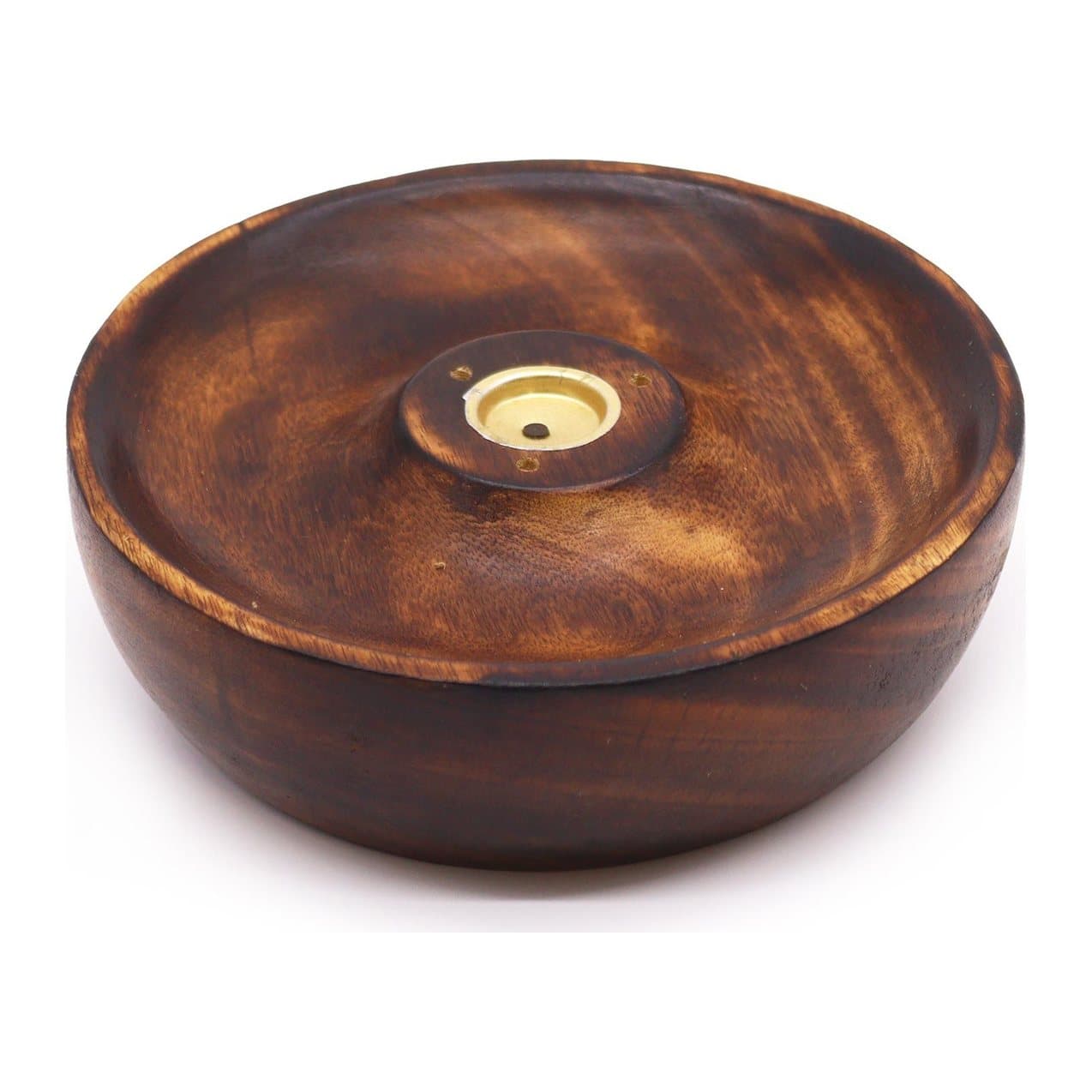 Plain mango wood incense stick and cone burner disc