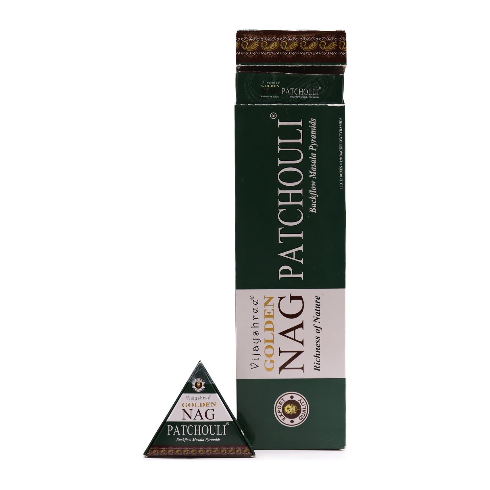 Pack of 3 patchouli backflow incense cones