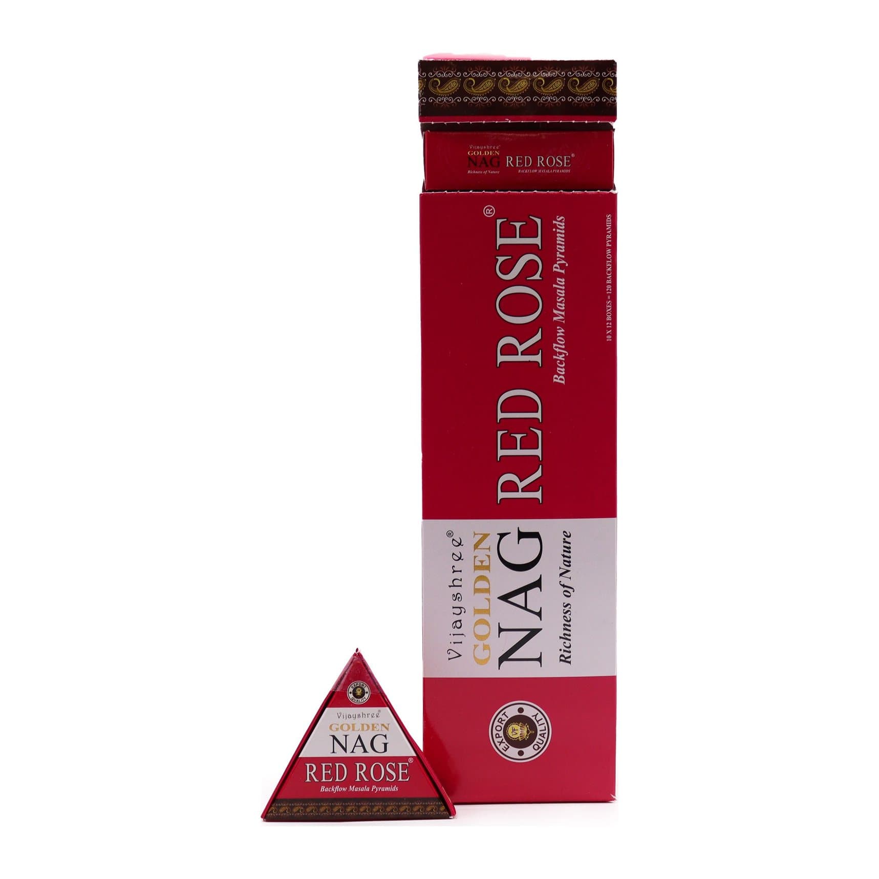 Pack of Red Rose backflow incense cones