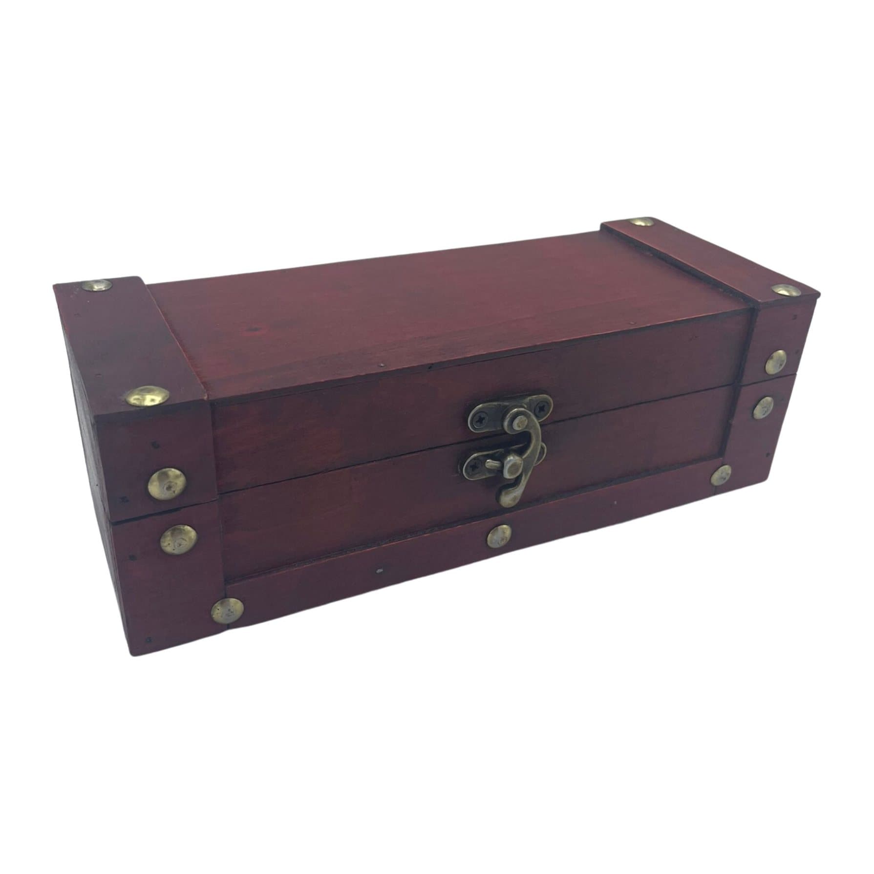 Long vintage style tea chest in tan