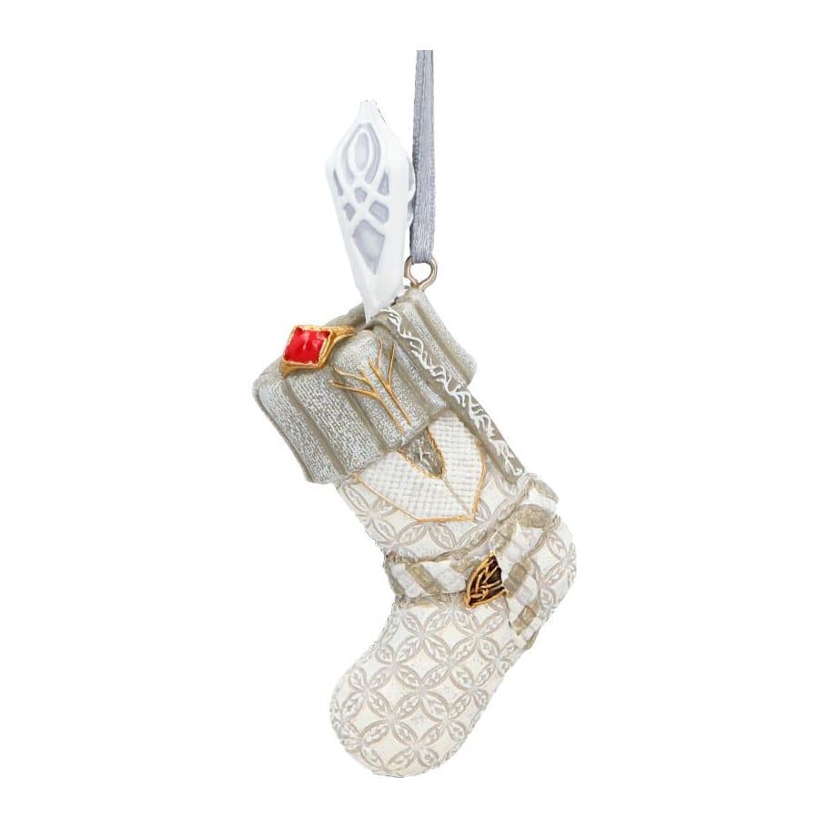 Gandalf the White stocking hanging ornament with a hand-painted design