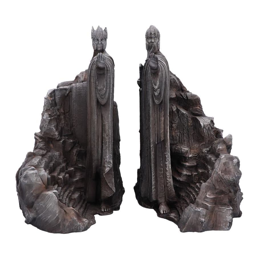 Lord of the Rings Gates of Argonath bookends: hand-painted resin warrior figures