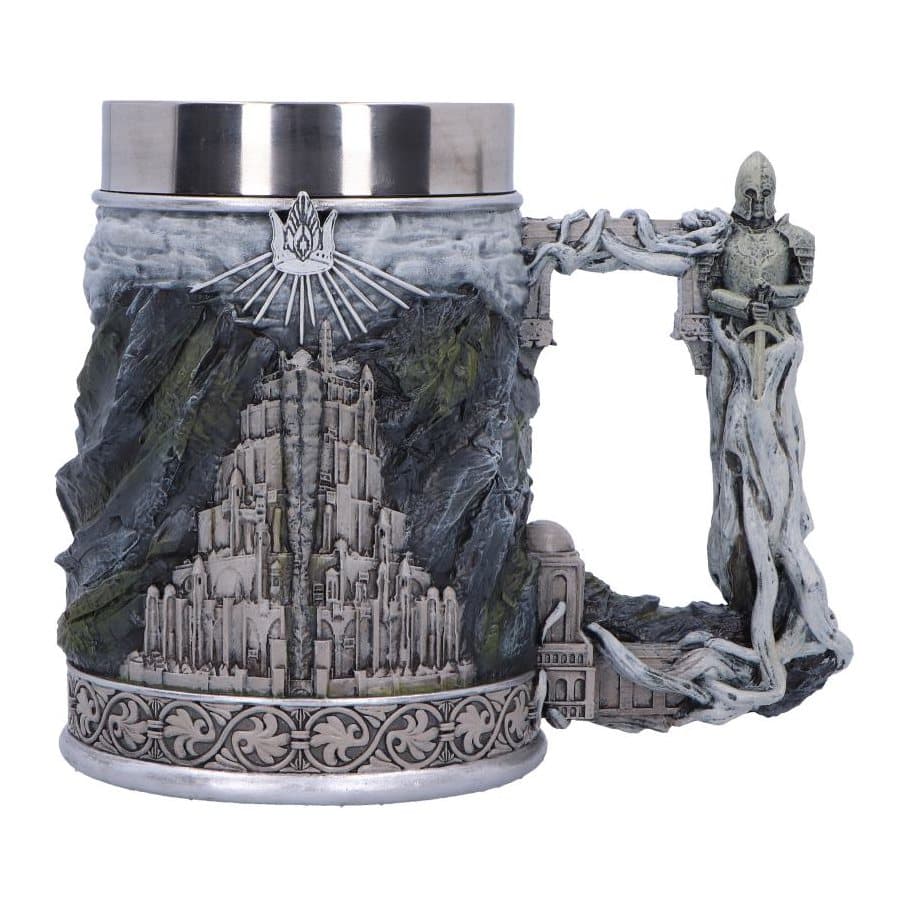 Lord of the Rings Gondor collectible tankard with the White Tree of Gondor design