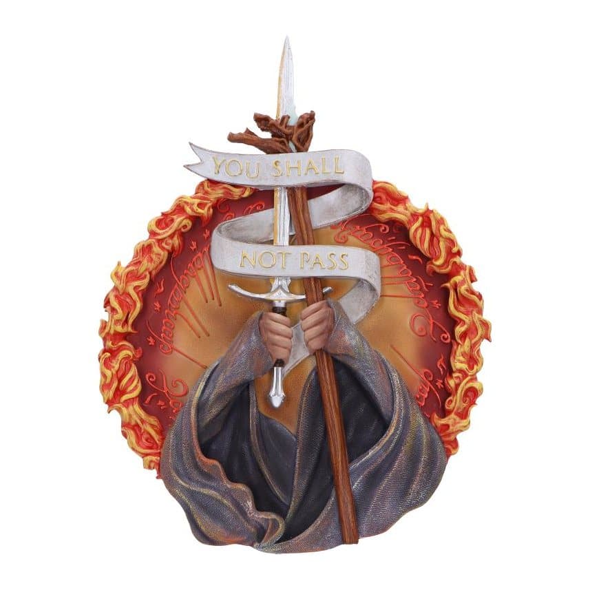 Officially licensed Lord of the Rings You Shall Not Pass wall plaque
