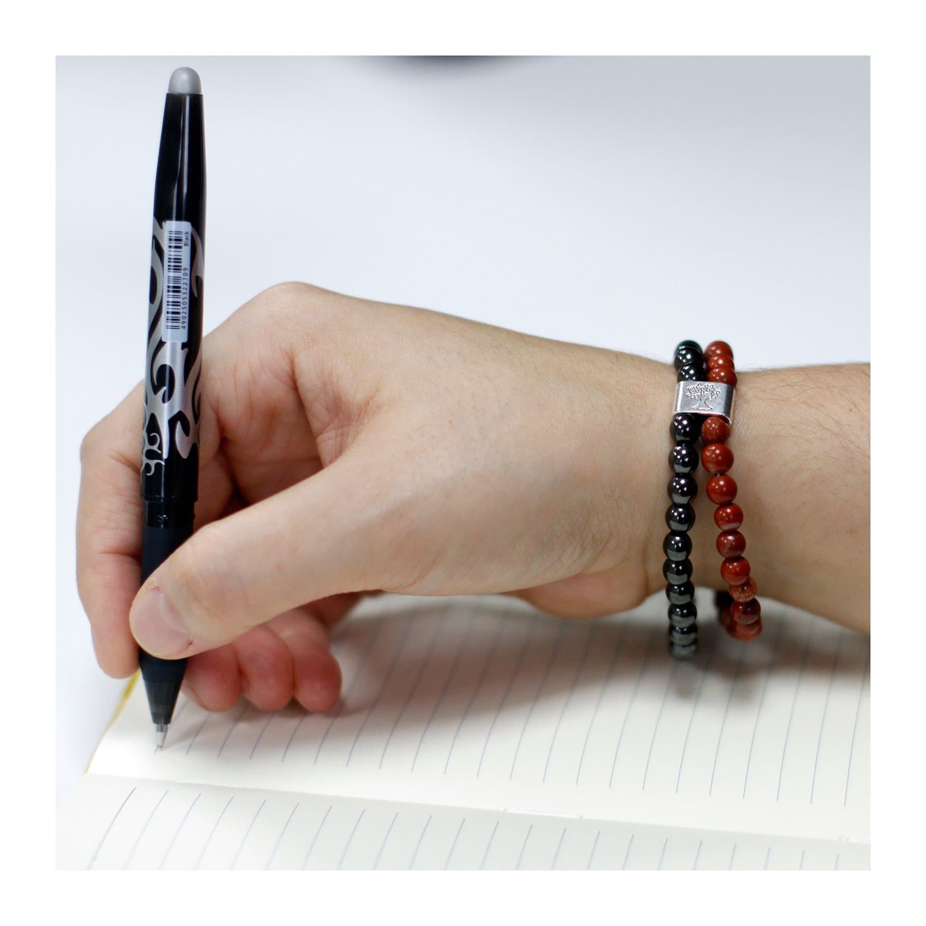 Magnetic gemstone bracelet in the redstone design