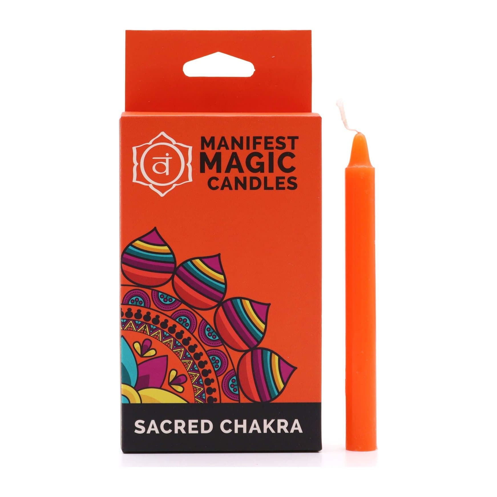 Orange Sacred Chakra candles, packs of 12