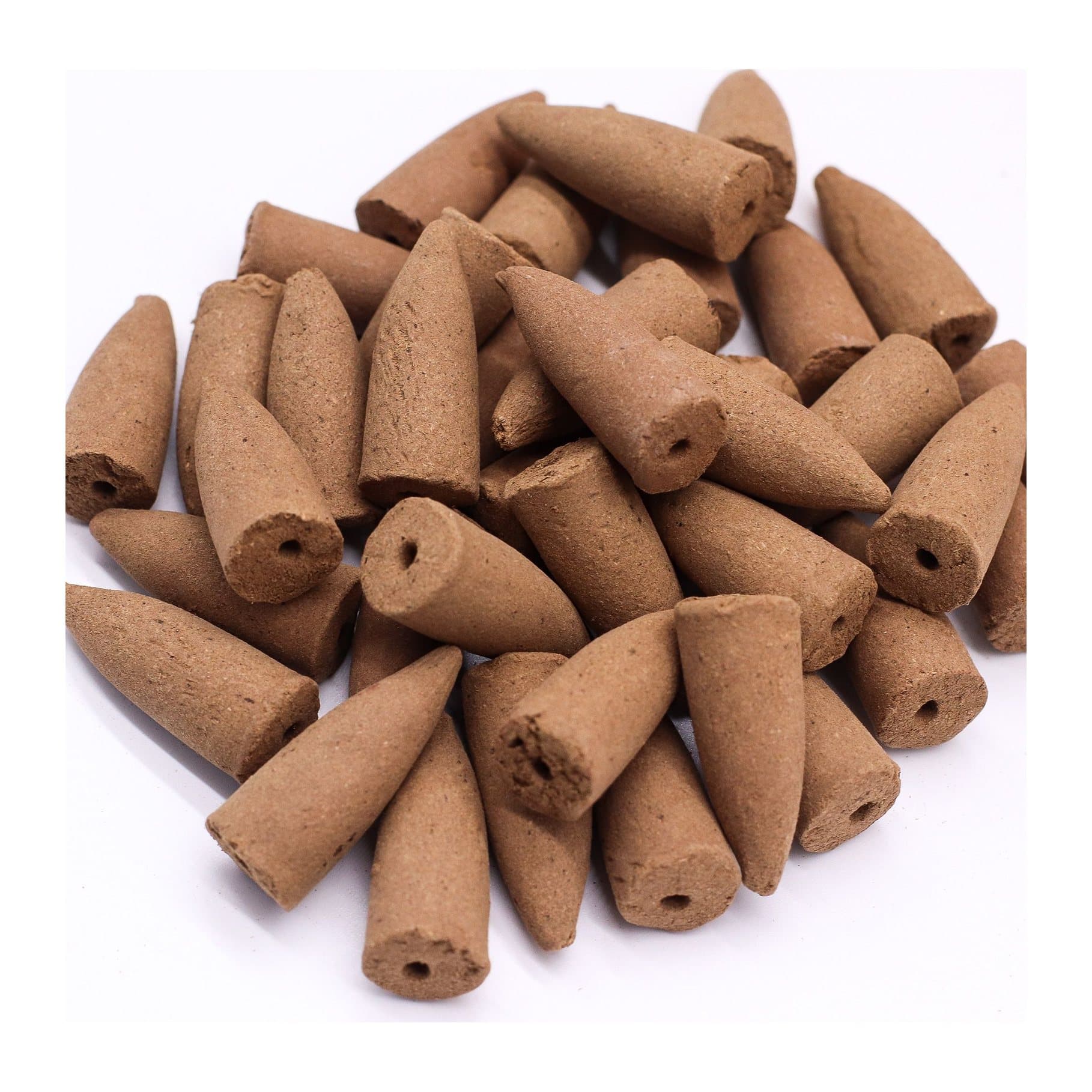 Two hexagon-shaped boxes of Masala jasmine backflow incense cones