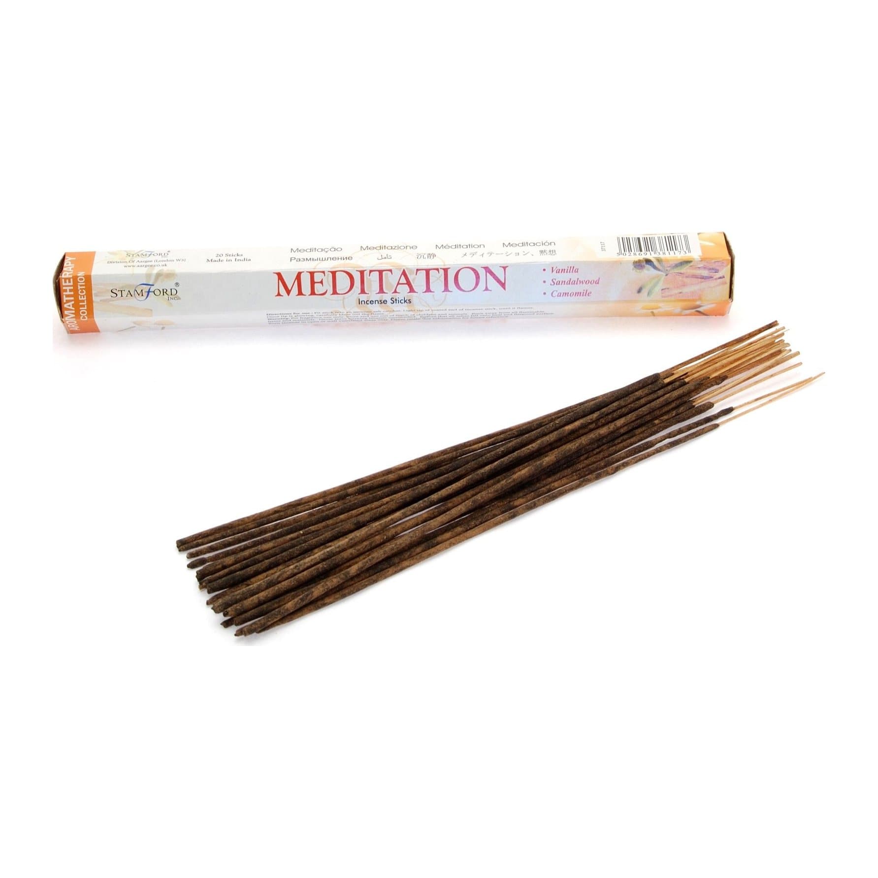 Hexagonal meditation incense sticks in two packs