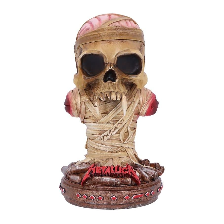 Metallica One Box collectible with a bandaged soldier on bullet shells