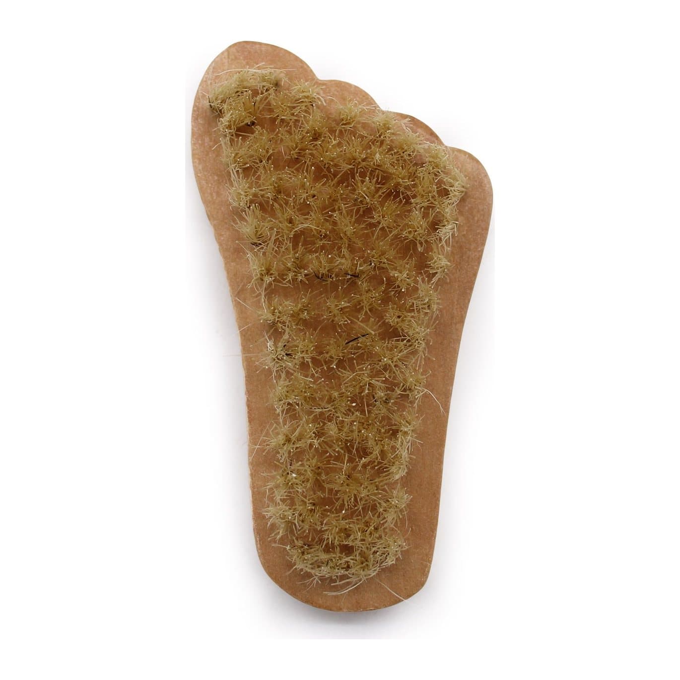 Pack of three mini foot-shaped brushes for exfoliating