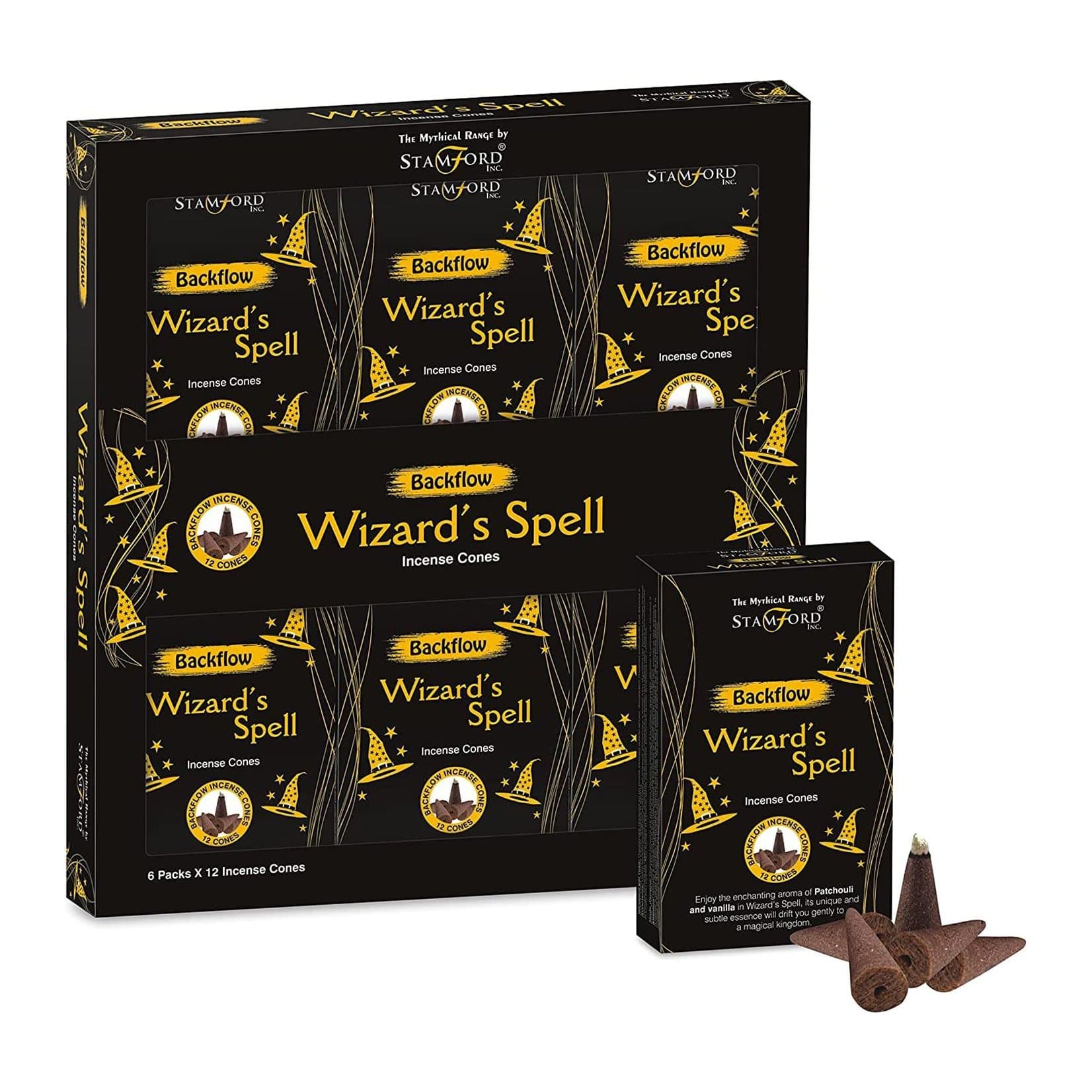 Box of Wizard Spell backflow incense cones