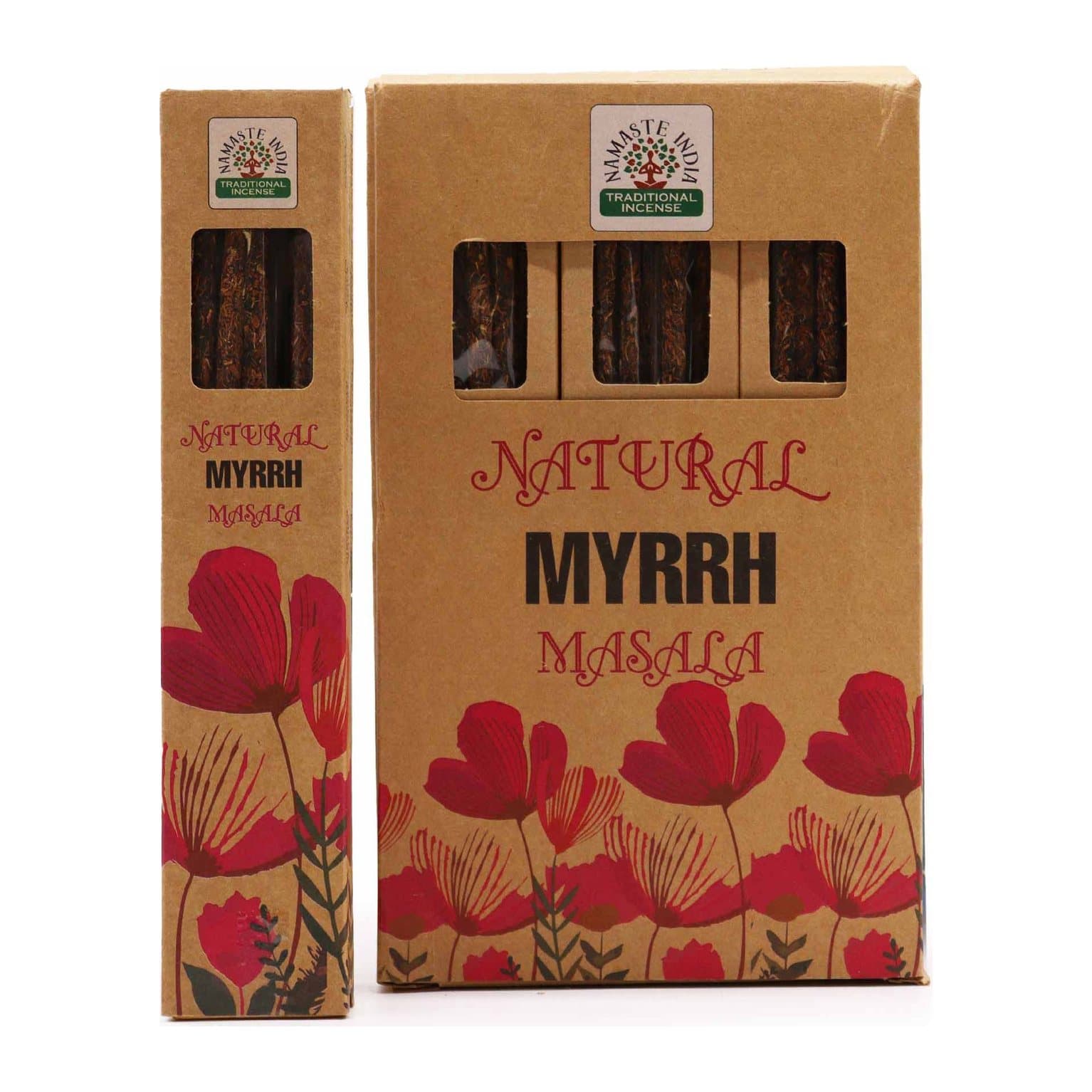 Myrrh masala incense sticks, pack of 2